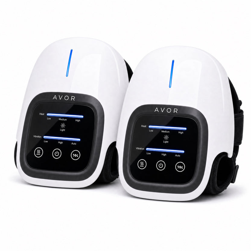 Two Avor heated knee massagers